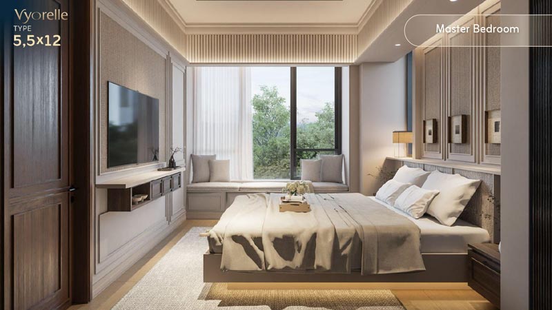 kamar-utama-luas-tipe-5,5-x12-cluster-vyorelle-vireya-bsd