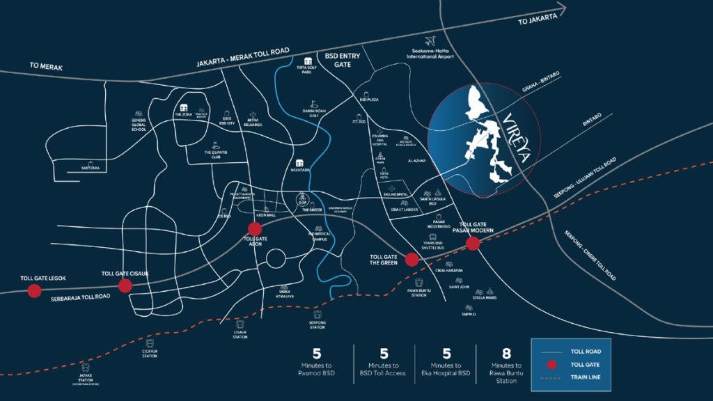 lokasi-cluster-vyorelle-vireya-bsd-city